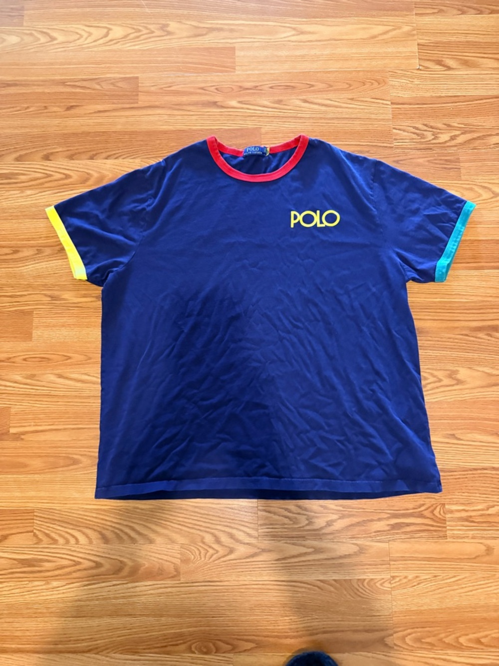 Polo by Ralph Lauren Navy Blue Logo Ringer Tee